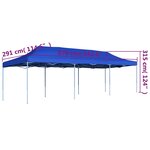 vidaXL Tente de réception pliable 3x9 m Bleu