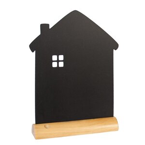 Ardoise de table socle bois