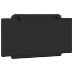 vidaXL Coussin de tête de lit noir 100 cm similicuir