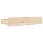 vidaXL Cadre de lit avec tiroirs 140x190 cm Double