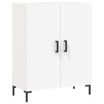 vidaXL Buffet haut Blanc 69 5x34x180 cm Bois d'ingénierie