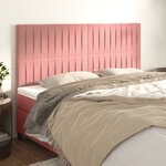 vidaXL Têtes de lit 4 Pièces Rose 90x5x78/88 cm Velours