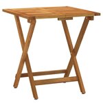 vidaXL Ensemble de bistro pliable 3 Pièces avec coussins Acacia solide