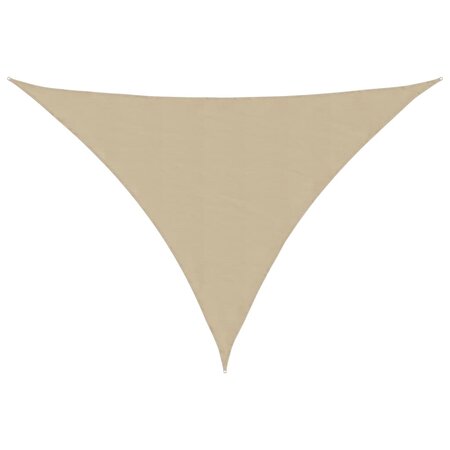 vidaXL Voile de parasol tissu oxford triangulaire 3x3x4 24 m beige