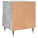 vidaXL Tables de chevet 2 Pièces gris béton 40x35x50 cm bois d’ingénierie
