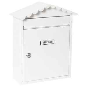 Boîte aux Lettres en Acier Visit E5741 Anti-pluie Blanc