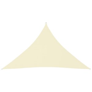 vidaXL Voile de parasol tissu oxford triangulaire 2 5x2 5x3 5 m crème