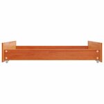 vidaXL Tiroirs de lit 2 Pièces cire marron bois de pin massif