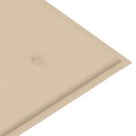 vidaXL Coussin de banc de jardin beige 200x50x3 cm tissu oxford