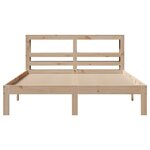 vidaXL Cadre de lit avec tête de lit 120x200 cm bois de pin massif