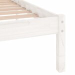 vidaXL Cadre de lit Blanc Bois de pin massif 200x200 cm