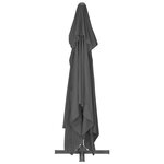 vidaXL Parasol avec base portable Anthracite