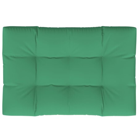 vidaXL Coussin de palette vert 120x80x12 cm tissu