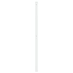 vidaXL Tête de lit métal blanc 75 cm
