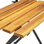 vidaXL Mobilier à dîner d'extérieur pliable 7 Pièces Bois d'acacia solide