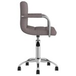Chaise fauteuil siège pivotante de bureau informatique étude tissu taupe 02_0024180