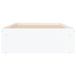 vidaXL Cadre de lit blanc 90x200 cm