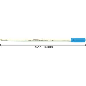 Blister 2 recharges billes pointe moyenne bleu compatible avec Cross MONTEVERDE
