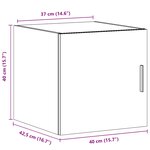 vidaXL Armoire murale blanc 40x42 5x40 cm bois d'ingénierie