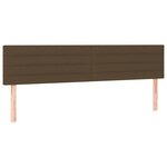 vidaXL Sommier à lattes de lit et matelas marron foncé 120x190cm tissu