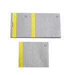 Bloc Vendeur À Bande Couleur 100 Feuillets Double Numérotage - Format 6  6x13 5 Cm - Jaune - X 50 - Exacompta