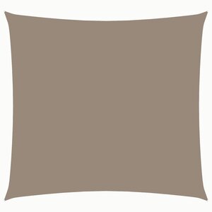 vidaXL Voile de parasol tissu oxford carré 3x3 m taupe