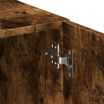 vidaXL Buffet haut chêne fumé 80x42 5x249 cm bois d'ingénierie