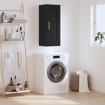 vidaXL Armoire murale noir 34 5x34x90 cm bois d'ingénierie