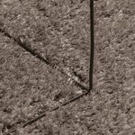 vidaXL Tapis ISTAN à poils longs aspect brillant gris Ø 200 cm