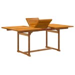 vidaXL Ensemble à manger de jardin 5Pièces bois d'acacia solide textilène