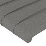 vidaXL Têtes de lit 4 Pièces Gris clair 90x5x78/88 cm Tissu