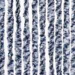 vidaXL Moustiquaire Bleu blanc et argenté 56x185 cm Chenille
