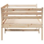 vidaXL Lit de jour 75x190 cm Bois de pin massif