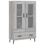 vidaXL Buffet haut sonoma gris 69 5x31x115 cm bois d'ingénierie