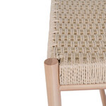 Banc en hêtre couleur bois 35 x 80 x 45 cm