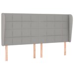 vidaXL Sommier à lattes de lit avec matelas Gris clair 180x200cm Tissu