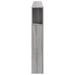 vidaXL Tête de lit à LED sonoma gris 200x18 5x103 5 cm bois ingénierie