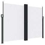 vidaXL Auvent latéral rétractable blanc 180x1200 cm