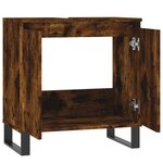 vidaXL Armoire de bain chêne fumé 58x33x60 cm bois d'ingénierie