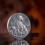 Pièce de monnaie en Argent 2000 Francs g 62.2 (2 oz) Millésime 2024 Circle of Life GRACE OF LIONESS