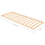vidaXL Sommier à lattes avec 13 lattes 70x200 cm