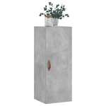 vidaXL Armoire murale gris béton 34 5x34x90 cm