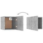 vidaXL Ensemble de meubles TV 5 Pièces Gris béton Bois d'ingénierie