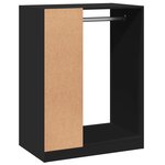 vidaXL Garde-robe noir 77x48x102 cm bois d'ingénierie