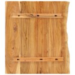 vidaXL Dessus de meuble-lavabo de salle de bain Acacia 80x52x2 5 cm