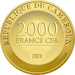 Pièce de monnaie en Or 2000 Francs g 2.3 Millésime 2024 Welcome to the World WELCOME TO THE WORLD