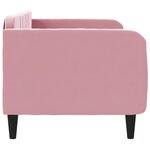 vidaXL Lit de repos rose 80x200 cm velours