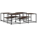 vidaXL Table basse chêne marron 121x121x40 cm bois d'ingénierie