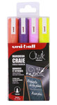 Marqueurs chalk (craie) conique moyenne fluo 4 pcs