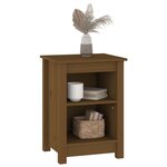 vidaXL Tables de chevet 2 Pièces Marron miel 40x35x55 cm Bois pin massif